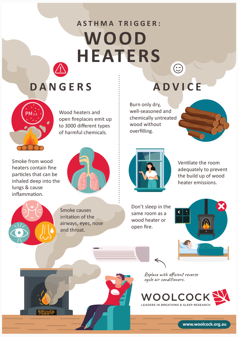 Navigating the embers Wood heaters and their impact on those with asthma